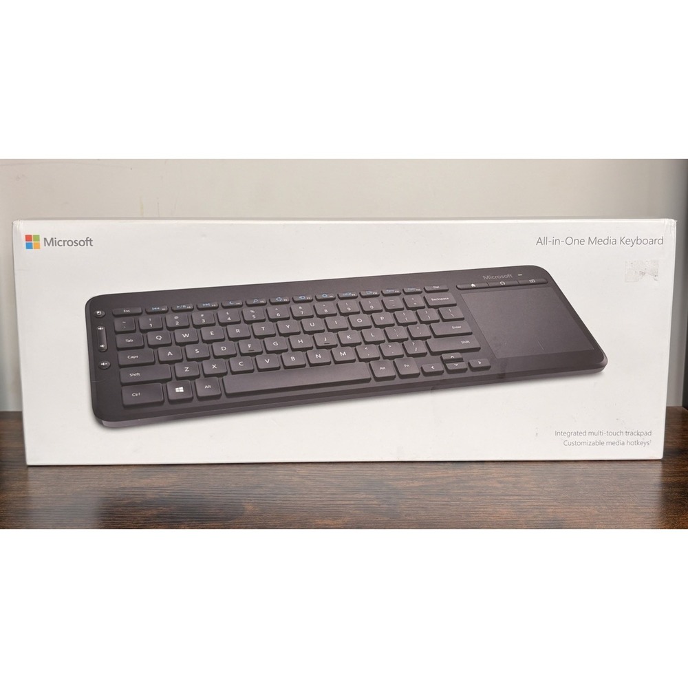 Microsoft All-In-One Media Keyboard With Track Pad and Dongle - Model 1632